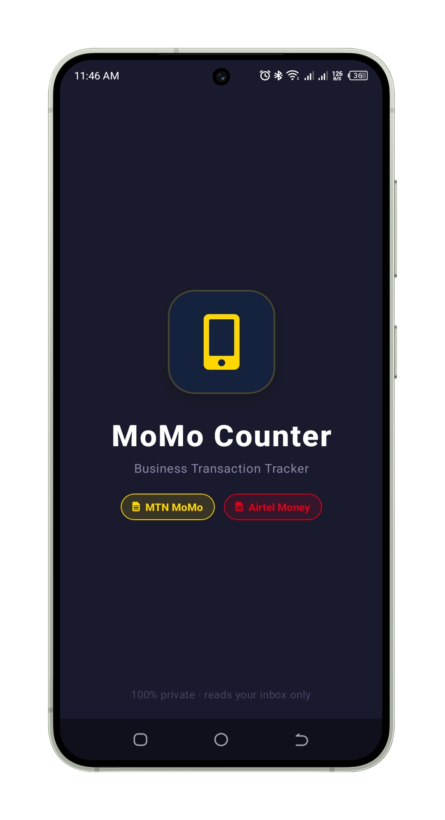 Splash screen
